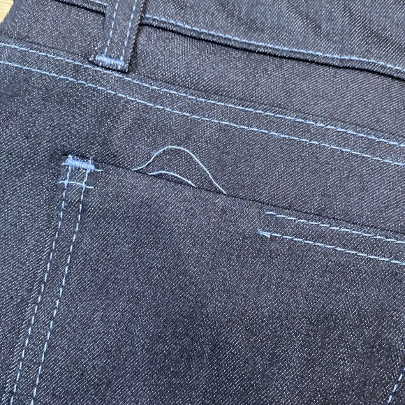 Blue Delta Jeans Women’s 34x26 Super Stretch Handmade Custom RAW Denim USA $450 - Picture 8 of 10